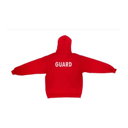 Kemp Usa Kemp USA Red Sweat Shirt With Guard Logo In White XXL 18-007-RED-XXL
